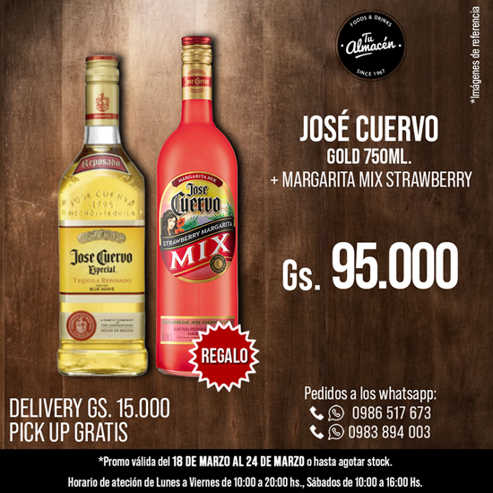 Imagen de PROMO JOSE CUERVO GOLD MAS STRAWBERRY MARGARITA
