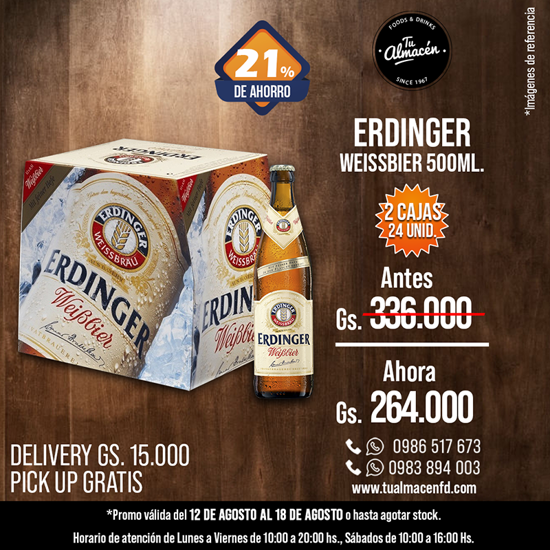 Imagen de PROMO ERDINGER WEISSE X24UDS