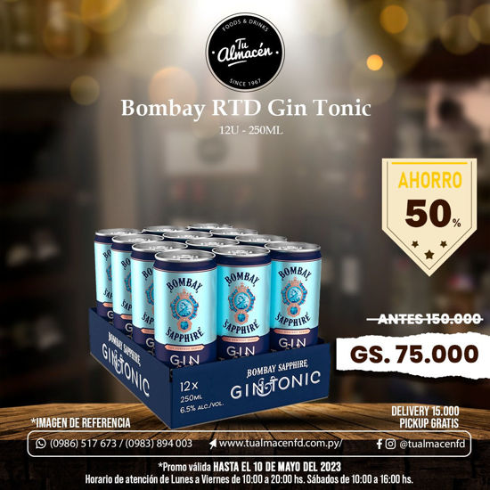 Imagen de BOMBAY RTD GIN TONIC