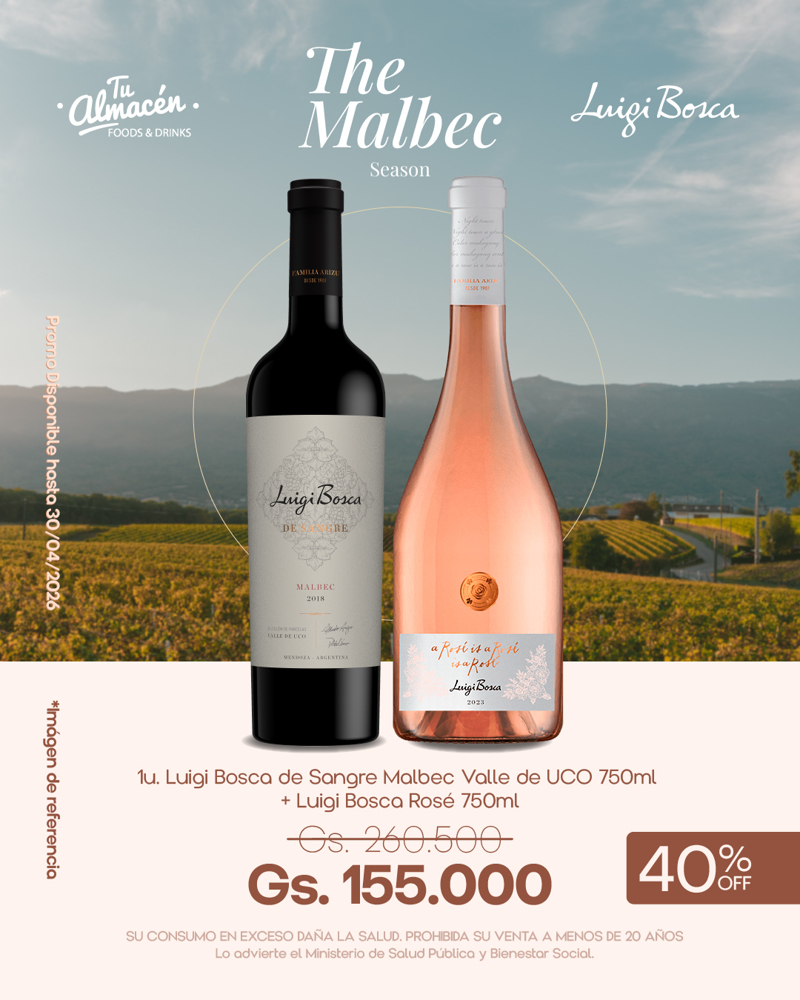 Imagen de PROMO LUIGI BOSCA MALBEC