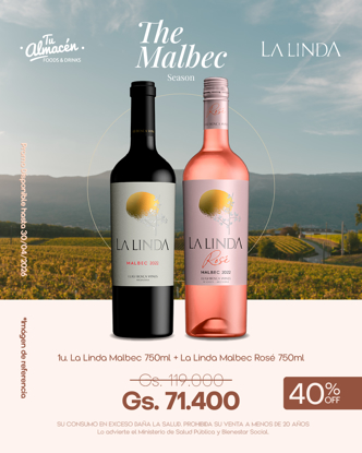 Imagen de PROMO LA LINDA MALBEC