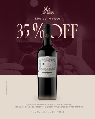 Imagen de PROMO RUTINI MALBEC