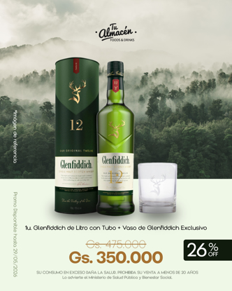 Imagen de PROMO GLENFIDDICH 12YO 1LT